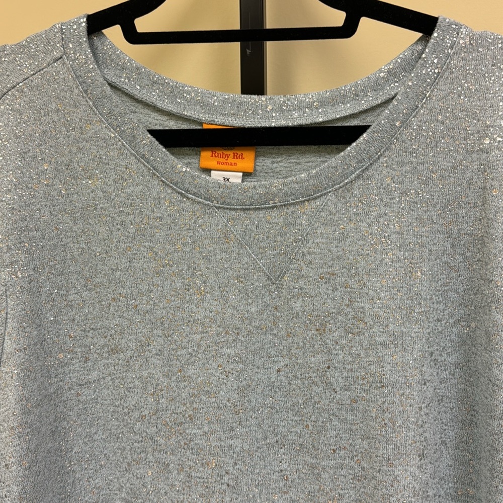 Plus Size Ruby Rd. Long Lightweight Sweatshirt - image 3